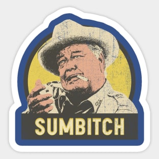 Sumbitch Smoker Retro Design Sticker